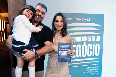 Evento de lançamento do livro Do conhecimento ao negócio organizado por Joel Jota'