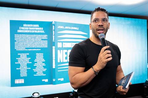 Evento de lançamento do livro Do conhecimento ao negócio organizado por Joel Jota'