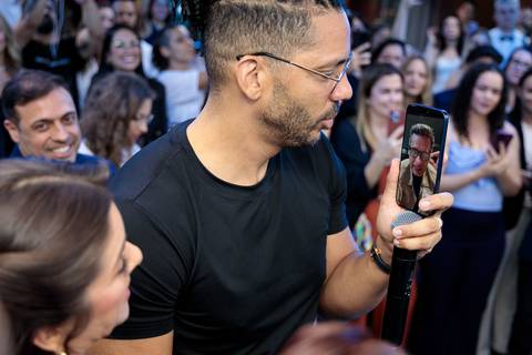 Evento de lançamento do livro Do conhecimento ao negócio organizado por Joel Jota'