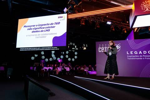 Apresentação de Vanessa Schrot durante congresso CBTD 2025 no Pro Magno'