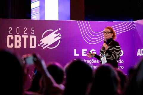 Apresentação de Vanessa Schrot durante congresso CBTD 2025 no Pro Magno'