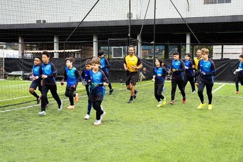 Treino especial da Academia do Goleiro no Dia do Goleiro em São Paulo'