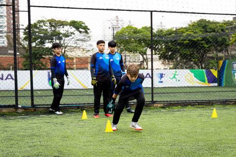 Treino especial da Academia do Goleiro no Dia do Goleiro em São Paulo'