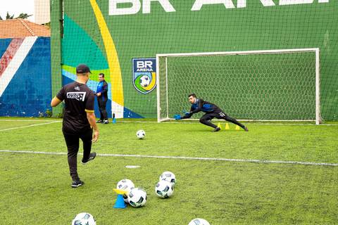 Treino especial da Academia do Goleiro no Dia do Goleiro em São Paulo'