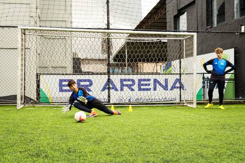 Treino especial da Academia do Goleiro no Dia do Goleiro em São Paulo'