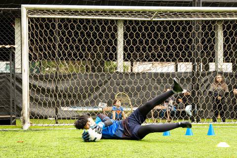 Treino especial da Academia do Goleiro no Dia do Goleiro em São Paulo'