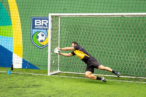Treino especial da Academia do Goleiro no Dia do Goleiro em São Paulo'