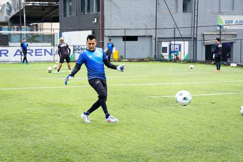 Treino especial da Academia do Goleiro no Dia do Goleiro em São Paulo'