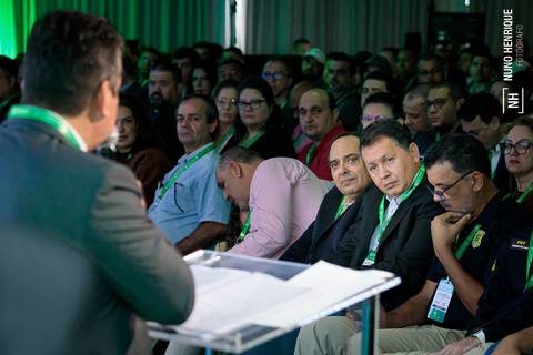 Fotografia corporativa de congresso sobre economia circular em São Paulo'