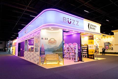 Estande da Buzz Editora na Bienal do Livro de São Paulo 2026'