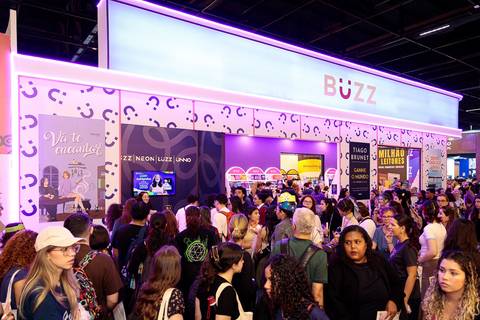Estande da Buzz Editora na Bienal do Livro de São Paulo 2026'