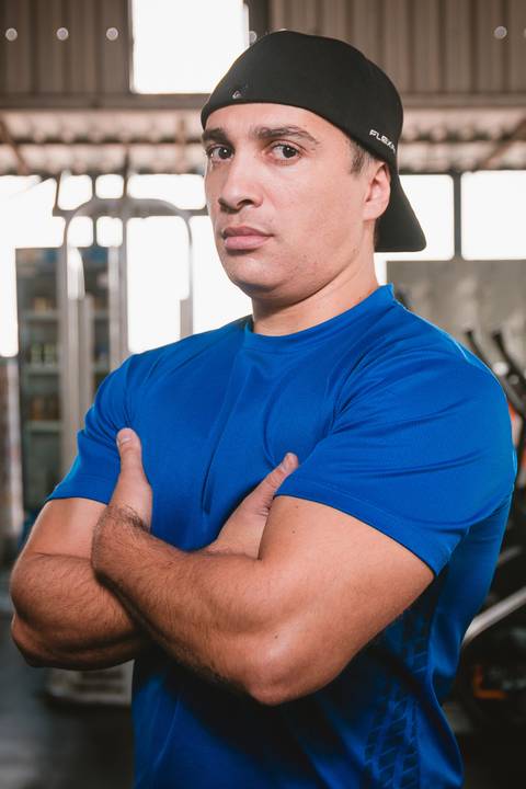 Ensaio fitness com o personal trainer Fernando Garcia na Academia No Limit em São Paulo.'