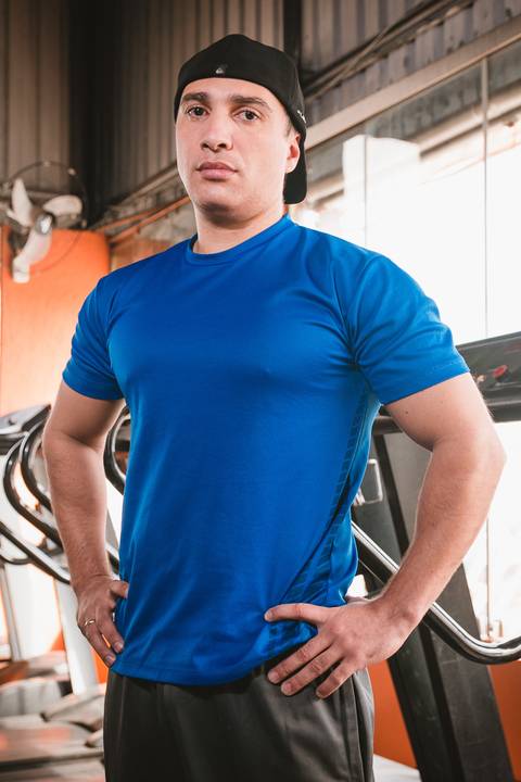 Ensaio fitness com o personal trainer Fernando Garcia na Academia No Limit em São Paulo.'