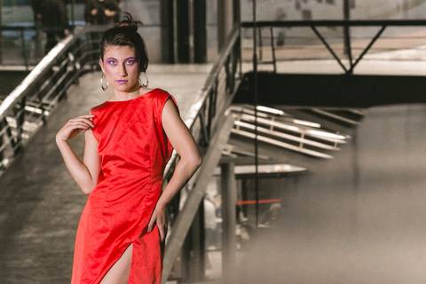 Ensaio fotográfico com a modelo Jaqueline Madureira e beleza de Raquel Rodrigues, realizado no Centro Cultural São Paulo.'