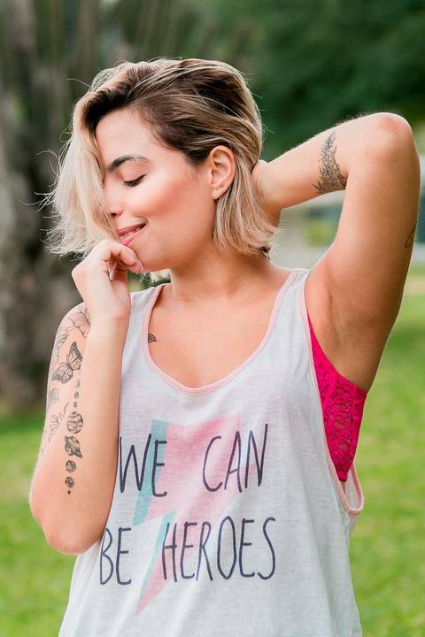 Ensaio fotográfico para material de divulgação com a digital influencer Luiza Angélica no Parque Ibirapuera, em São Paulo.'