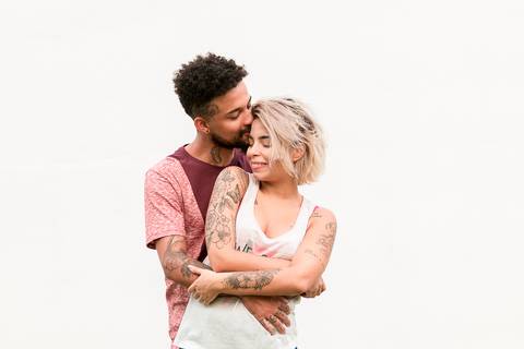 Ensaio fotográfico com o casal Luiza Angélica e Lucas Felipe no Parque Ibirapuera, em São Paulo.'