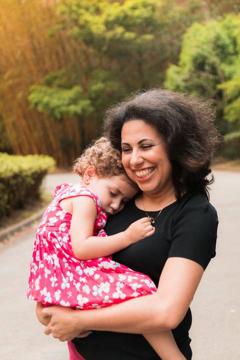 Ensaio fotográfico da família Baena Faria no Parque da Independência, em São Paulo.'
