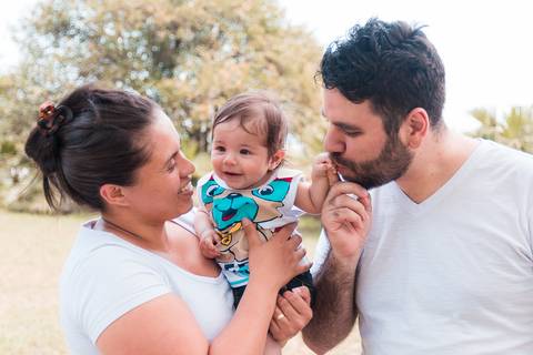 Ensaio fotográfico com a família Santos Brocardo no Parque da Independência em São Paulo'