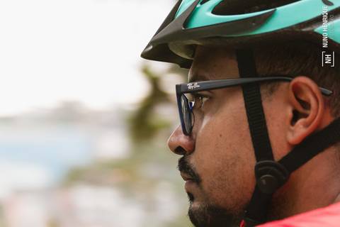 Ensaio fotográfico com o ciclista e educador físico Paulo Brandão Júnior no Parque do Paço, em Diadema/SP'