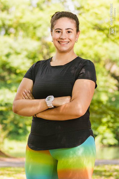Ensaio fitness com a personal trainer Janaina Gomes para material de divulgação, no Parque Ibirapuera em São Paulo.'