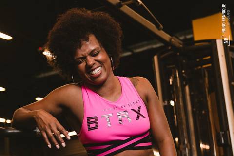 Ensaio na academia Smartfit com a empresária Day Marques, da Tapiocaria Tapfit, em Diadema/SP.'