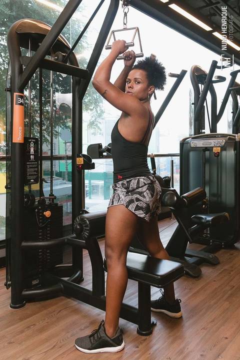 Ensaio na academia Smartfit com a empresária Day Marques, da Tapiocaria Tapfit, em Diadema/SP.'