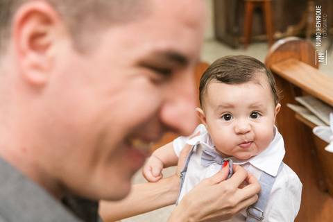 Fotos da cerimônia e festa de batismo do pequeno Pietro, na paróquia Santo Antônio, no bairro de Santo Amaro em São Paulo.'