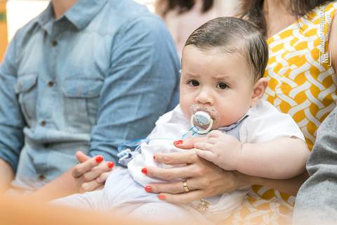 Fotos da cerimônia e festa de batismo do pequeno Pietro, na paróquia Santo Antônio, no bairro de Santo Amaro em São Paulo.'