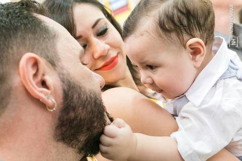 Fotos da cerimônia e festa de batismo do pequeno Pietro, na paróquia Santo Antônio, no bairro de Santo Amaro em São Paulo.'