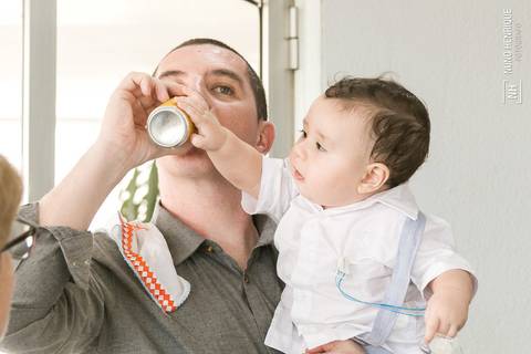 Fotos da cerimônia e festa de batismo do pequeno Pietro, na paróquia Santo Antônio, no bairro de Santo Amaro em São Paulo.'