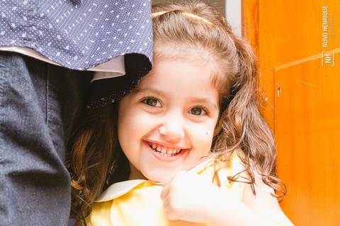 Fotos do batizado da pequena Amanda na Igreja Nossa Senhora do Bom Conselho, em São Paulo.'