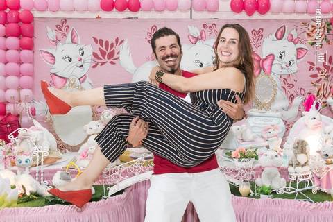 Festa infantil da Lorena, com tema da Gata Marie, realizada no Buffet Snow Place, em São Paulo.'