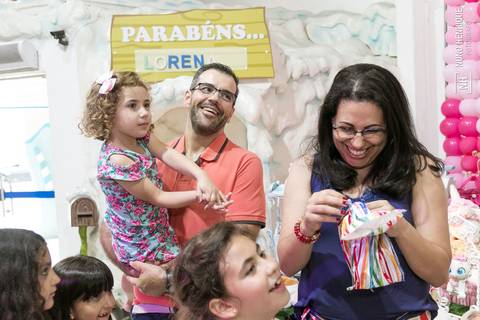 Festa infantil da Lorena, com tema da Gata Marie, realizada no Buffet Snow Place, em São Paulo.'