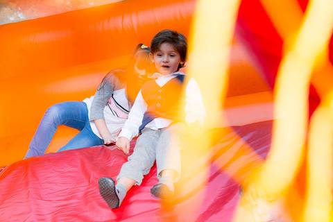 Festa infantil dos irmãos Enzo e Max, comemorando 7 e 4 anos na cidade de São Paulo.'
