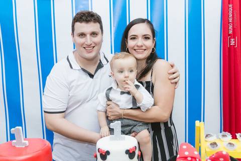 Aniversário da Valentina e do Davi com o tema do Mickey e da Minnie, no Alvi Verde Futebol Clube em São Paulo'