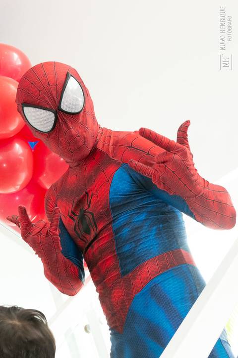 Festa de aniversário de 5 anos do Matias no Buffet Spasso Power com os personagens Hulk, Capitão América, Homem Aranha, Thor, Homem de Ferro e Thanos da Mister Marcelo personagens na cidade de São Paulo.'