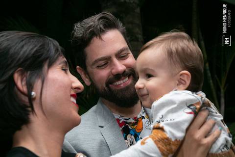 Festa infantil com toda a família reunida para celebrar do aniversário de 1 ano do Luigi.'