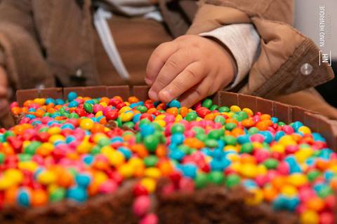 Festa infantil com toda a família reunida para celebrar do aniversário de 1 ano do Luigi.'