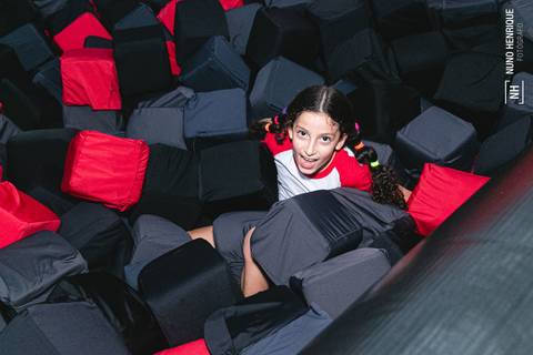 Festa infantil dos irmãos Valentina e Pedro no Urban Motion Morumbi com os amigos e colegas da escola Mapple Bear.'