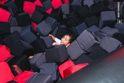 Festa infantil dos irmãos Valentina e Pedro no Urban Motion Morumbi com os amigos e colegas da escola Mapple Bear.'