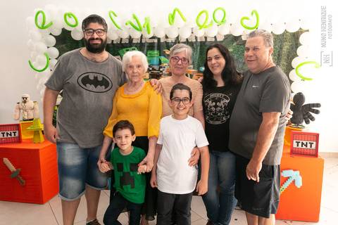 Fotos da festa infantil de 5 anos do Ian no Buffet Além d'Alegria Prime, na zona leste de São Paulo.'