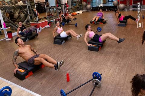 Aula de Cross HIIT na academia Inova, dentro do Shopping Praça da Moça em Diadema.'