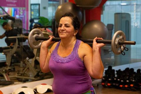 Aula de Cross HIIT na academia Inova, dentro do Shopping Praça da Moça em Diadema.'