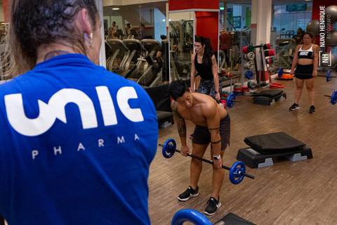 Aula de Cross HIIT na academia Inova, dentro do Shopping Praça da Moça em Diadema.'