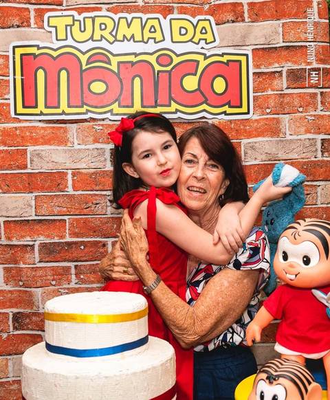 Aniversário infantil da Beatriz com tema Turma da Mônica realizado no Buffet Kid Recanto Santana'