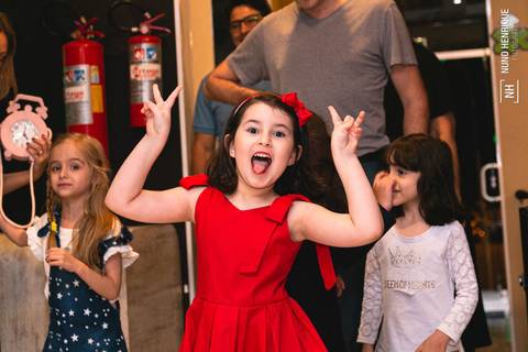 Aniversário infantil da Beatriz com tema Turma da Mônica realizado no Buffet Kid Recanto Santana'