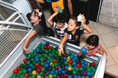 Aniversário infantil da Beatriz com tema Turma da Mônica realizado no Buffet Kid Recanto Santana'