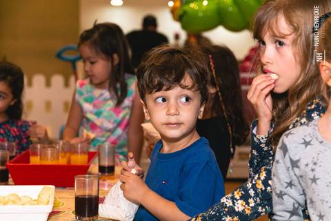 Aniversário infantil da Beatriz com tema Turma da Mônica realizado no Buffet Kid Recanto Santana'