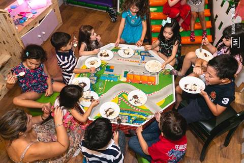 Aniversário infantil da Beatriz com tema Turma da Mônica realizado no Buffet Kid Recanto Santana'