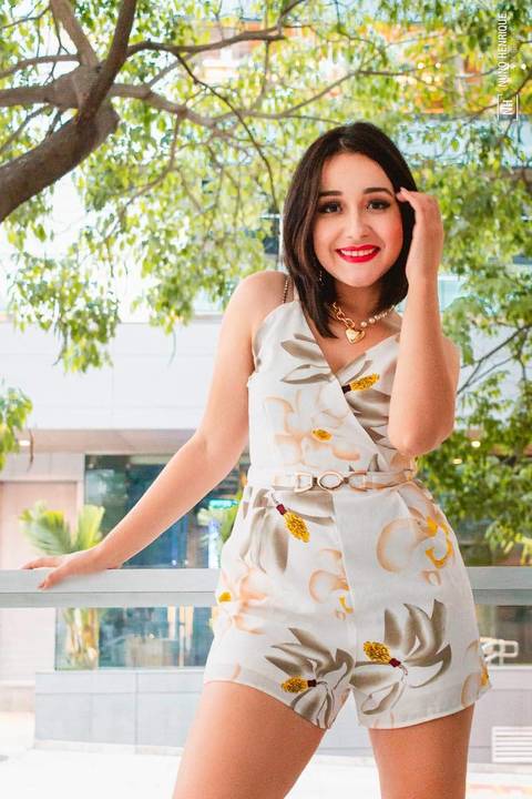 Ensaio fotográfico com a Cinthia Furigo no Itaú Cultural, em São Paulo.'